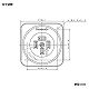 パナソニック 露出接地3Pコンセント 20A 250V ブラック WK1420 画像2