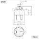 パナソニック 小型2Pキャップ 20A 250V ブラック WF52201 画像2