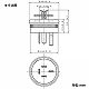 パナソニック 接地3Pキャップ 15A 250V ブラック WF5415 画像2