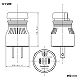 パナソニック 2Pタフキャップ 15A 125V ブラック WF52153B 画像2