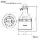 パナソニック 防水2Pゴムコードコネクタボディ 20A 250V ブラック WA3229 画像2