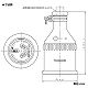 パナソニック 防水3Pゴムコードコネクタボディ 15A 250V ブラック WA3319 画像2