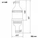 パナソニック 防水3Pゴムコードコネクタ セット 20A 250V ブラック WA3320 画像2