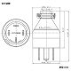 パナソニック 接地3Pゴムキャップ 30A 250V ブラック WF4430 画像2
