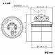 パナソニック 接地3Pコードコネクタボディ 15A 250V ブラック WA1419 画像2