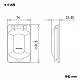 パナソニック 防滴プレート 埋込ダブルコンセント用 WF9404F 画像2