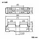 パナソニック 機器埋込用接地ダブルコンセント 横形 15A 125V WF2065 画像2