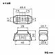 パナソニック 機器用3極キャップ 6A 250V ホワイト WCH2303W 画像2