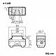 パナソニック 機器用 DC用ハ型コンセント EG端子 10A 24VDC ミルキーホワイト WCH1480W 画像2