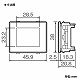 パナソニック フルカラー 機器組込用プレート 絶縁ワンタッチ取付枠付 1コ用 ブラック WN3501B 画像2