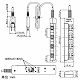 パナソニック スイッチ付タップ 4コ口 スナップキャップ付 1mコード付 ブルー WHS2614DKP 画像2