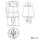 パナソニック 接地タフキャップ 15A 125V ブラック WF5015B 画像2