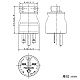 パナソニック 接地タフキャップ 15A 250V ホワイト WF5115W 画像2