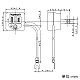 パナソニック 接地変換アダプタ/プラグ アースリード線付 極性あり 15A 125V グレー WH2891P 画像2