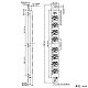 パナソニック OAタップ 接地抜け止めコンセント 8コ口 マグネット付 コードなし 15A 125V グレー WCH2408H 画像2