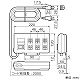 パナソニック OAタップ ボックスタイプ 接地コンセント 6コ口 本体スイッチ付 マグネット付 コード長2m 15A 125V グレー WCH44129 画像2