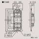 東芝 扉付ダブルコンセント 15A 125V ニューホワイト 《WIDE i/E’sコンセント》 NDG2122S(WW) 画像2