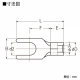 ニチフ 銅線用 裸圧着端子 (Y形)先開形 100個入り 2Y-8 画像2