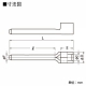 ニチフ 銅線用 裸圧着端子 (TC形)棒形 100個入り TC1.25-20S 画像2