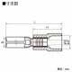 ニチフ 差込形接続端子 110シリーズ ポリ塩化ビニル製 100個入 赤色 TMEDV280809-F-RED 画像2