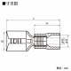 ニチフ 差込形接続端子 250シリーズ ナイロン製 100個入 青透明色 TMEDN630820-F-BCL 画像2