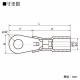 ニチフ 防水形圧着端子 100個入り 赤透明色 SR1.25-3C-RCL 画像2