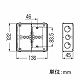 未来工業 埋込スイッチボックス 平塗代付 (プラスチック製セーリスボックス) 2個用 CSW-2NF 画像2