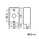 未来工業 露出スイッチボックス 1方出 ミラフレキMF22(下面2個口)適合 PVR-22FU 画像2