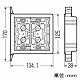 未来工業 遮音壁用 遮音スイッチボックス 2ヶ用 SBW-CS 画像2