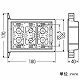 未来工業 遮音壁用 遮音スイッチボックス 3ヶ用 SB-3WCS 画像2