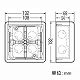 未来工業 埋込四角アウトレットボックス 中形四角深型 断熱カバー(10mm厚)付 CDO-4BD 画像2