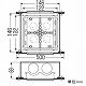 未来工業 埋込四角アウトレットボックス 大形四角深型 断熱カバー・4mmバー付 CDO-5BDB 画像5