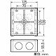 未来工業 X線防護用アウトレットボックス打込用 大形四角(深型) CDO-5BXP-2 画像3