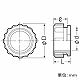 未来工業 通線ブッシング ケーブル引き出し用保護ブッシング φ39 PBZ-39J 画像3