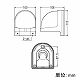 未来工業 引込みカバーフード PF管28迄 ベージュ WKF-36J 画像5