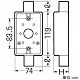 未来工業 露出スイッチボックス 1ヶ用2方出 VE16・22用 ベージュ SW2-22J 画像2