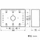 未来工業 露出スイッチボックス コネクタ・穴なし 3ヶ用 φ34mm×1 ベージュ PVR-0TJ 画像2