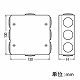 未来工業 PVKボックス 防水タイプ 大形四角深型 おねじキャップ付き ベージュ PVK-BLNPJ 画像4