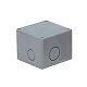 未来工業 プールボックス 正方形 ノック付き 150×150×75 グレー PVP-1507N 画像1