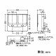 未来工業 電力量計ボックス バイザー付き 2個用 VE22・28用 ミルキーホワイト×スモークブラウン WPN-2WM 画像2