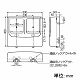 未来工業 電力量計ボックス バイザー付き 2個用 VE22・28用 ミルキーホワイト×スモークブラウン WPN-3WM 画像2