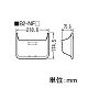 未来工業 化粧フード 積算電力計取付板用 種類:B2-NF型 ベージュ B2-NFJ 画像2