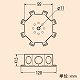 未来工業 【お買い得品 20個セット】八角配線ボックス ねじ付 8OB-42N_20set 画像4