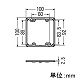 未来工業 【お買い得品 10個セット】プラスチック製塗代カバー フラットタイプ 中形四角用 2個用 OF-12P2-FT2_10set 画像3