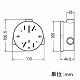 未来工業 【お買い得品 20個セット】露出用丸型ボックス 1～3方出兼用型 ミルキーホワイト PVM16-TM_20set 画像2