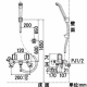 KVK(ケーブイケー) 一時止水付2ハンドルシャワー 固定こま仕様 KF100N2コテイコマシヨウ 画像3