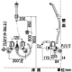 KVK(ケーブイケー) 一時止水付2ハンドルシャワー 上向きパイプ仕様 KF104 画像3