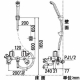 KVK(ケーブイケー) 2ハンドルシャワー 240mmパイプ付 KF30N2-R24 画像3