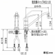 KVK(ケーブイケー) 取付穴兼用型・流し台用シングルレバー式混合栓 逆止弁付 首振泡沫器付 泡沫吐水 《マルチリフォーム水栓シリーズ》 KM5011UTS 画像3