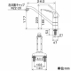 KVK(ケーブイケー) 流し台用シングルレバー式混合栓 取付ピッチ100mm対応 逆止弁付 泡沫吐水 樹脂製ハンドル 《KM5081シリーズ》 KM5081 画像2